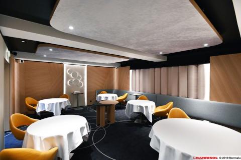 Cadres acoustiques Arcolis avec intégration de spots