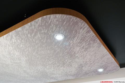 Cadres acoustiques Arcolis avec intégration de spots