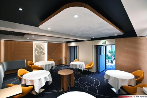 Cadres acoustiques Arcolis avec intégration de spots