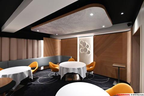 Cadres acoustiques Arcolis avec intégration de spots