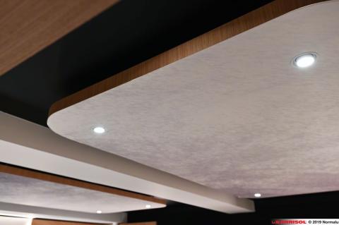 Cadres acoustiques Arcolis avec intégration de spots