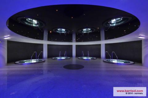 Plafond tendu Barrisol avec fibres optiques