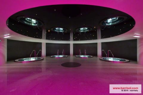 Plafond tendu Barrisol avec fibres optiques