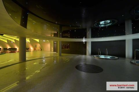 Plafond tendu Barrisol avec fibres optiques