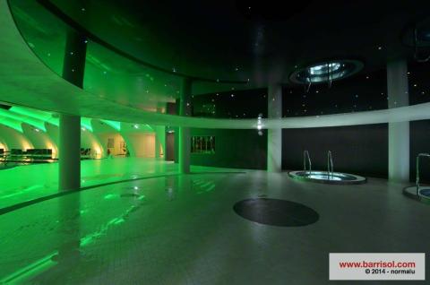 Plafond tendu Barrisol avec fibres optiques