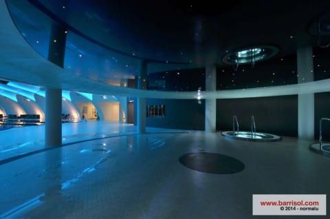 Plafond tendu Barrisol avec fibres optiques