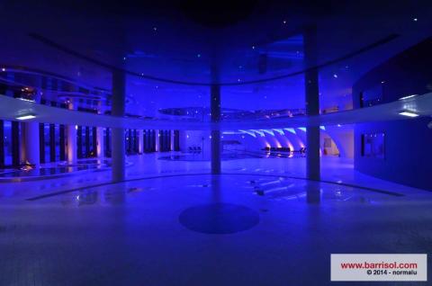 Plafond tendu Barrisol avec fibres optiques
