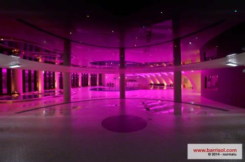 Plafond tendu Barrisol avec fibres optiques