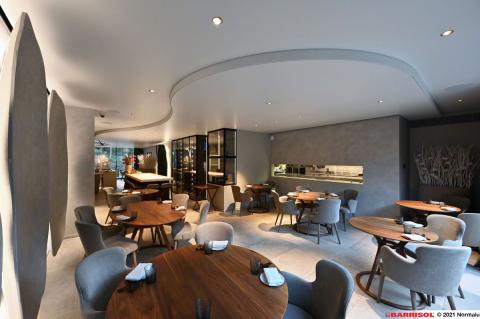 Barrisol Acoustics avec intégration de leds