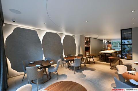 Barrisol Acoustics avec intégration de leds