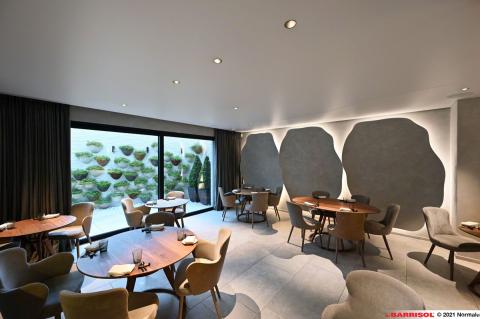 Barrisol Acoustics avec intégration de leds