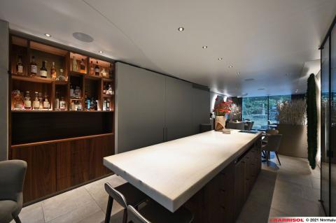 Barrisol Acoustics avec intégration de leds