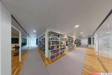 Intégration de spots Barrisol dans le plafond tendu