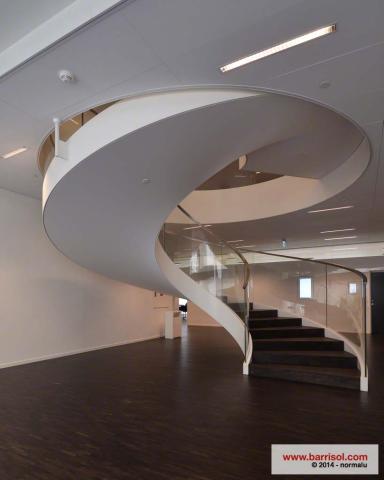 Eclairage via plafond Barrisol sous passerelles