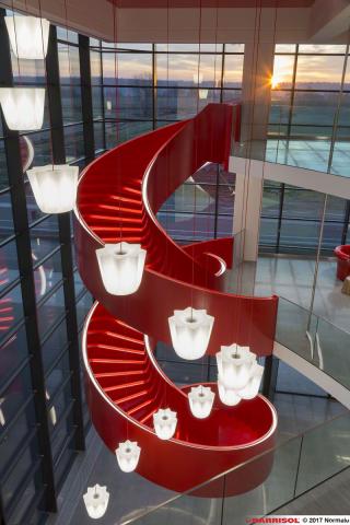 Eclairage sous escalier Barrisol Lumiere