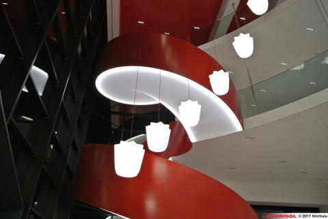 Eclairage sous escalier Barrisol Lumiere