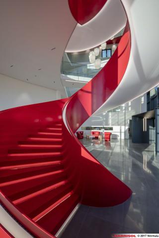 Eclairage sous escalier Barrisol Lumiere