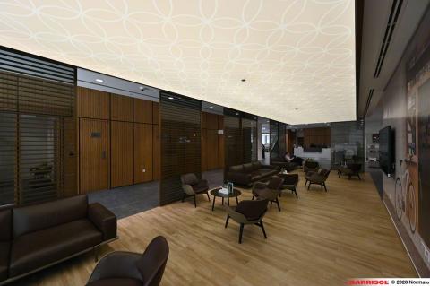 Barrisol Lumière - intégration d'éléments techniques