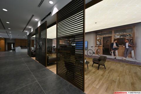 Barrisol Lumière - intégration d'éléments techniques