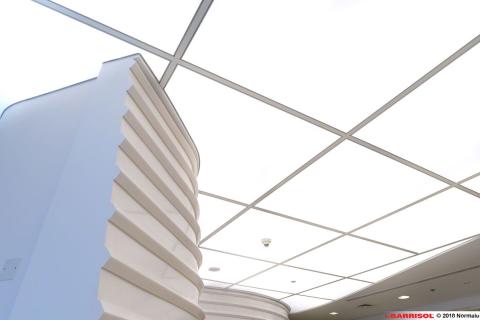 Barrisol Lumière - intégration d'éléments techniques