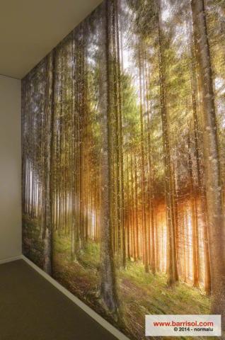 Barrisol Layers Concept - Mur lumineux imprimé