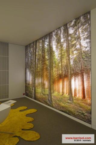 Barrisol Layers Concept - Mur lumineux imprimé