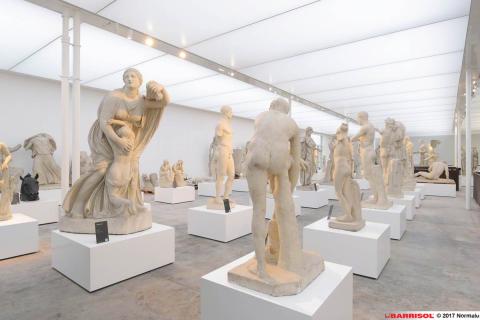 Musée des moulages à Lyon - plafond lumière naturelle Barrisol