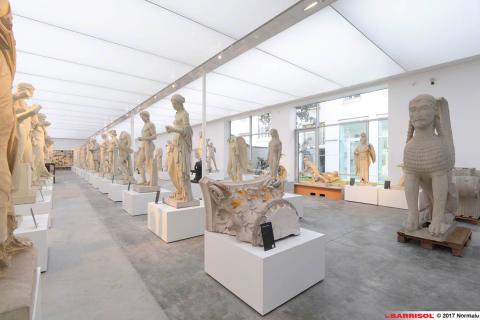 Musée des moulages à Lyon - plafond lumière naturelle Barrisol