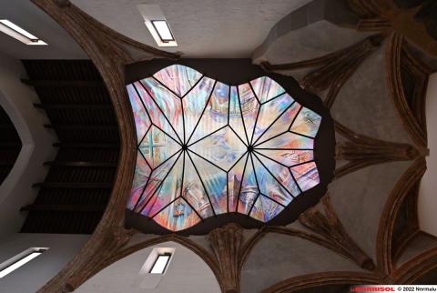 Plafond toile tendue Barrisol Lumière naturelle, imprimé