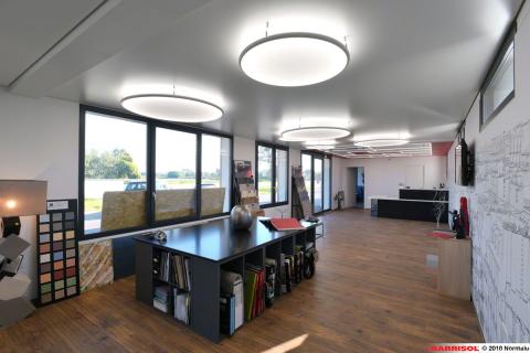 Lampes Barrisol - showroom Michelin