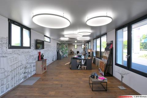 Lampes Barrisol - showroom Michelin