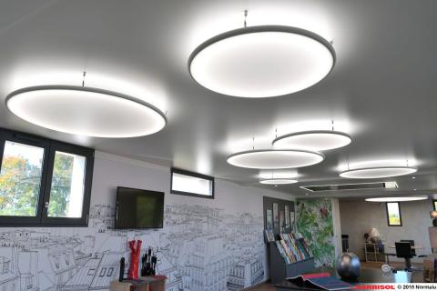 Lampes Barrisol - showroom Michelin