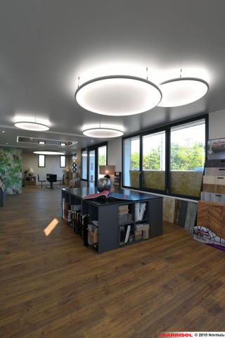 Lampes Barrisol - showroom Michelin