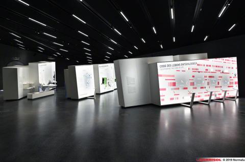 Museographie - murs imprimés lumineux Barrisol