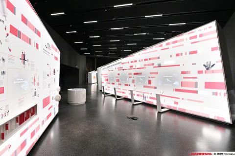 Museographie - murs imprimés lumineux Barrisol