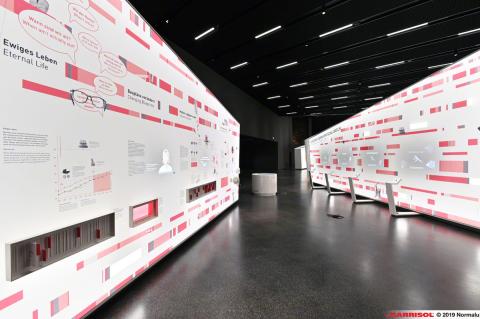 Museographie - murs imprimés lumineux Barrisol