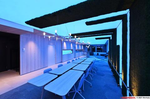 Mur et plafond lumineux imprimés acoustiques Barrisol Lumière