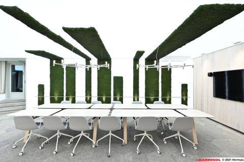 Mur et plafond lumineux imprimés acoustiques Barrisol Lumière