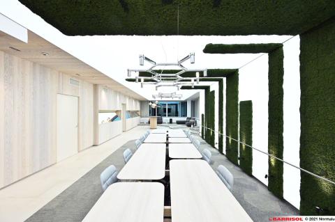 Mur et plafond lumineux imprimés acoustiques Barrisol Lumière