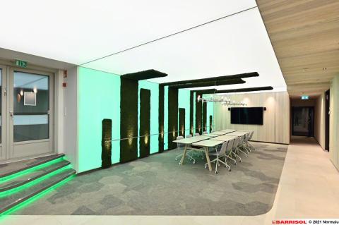 Mur et plafond lumineux imprimés acoustiques Barrisol Lumière