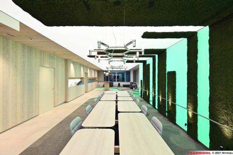 Mur et plafond lumineux imprimés acoustiques Barrisol Lumière