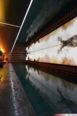 Mur lumineux imprimé et Barrisol Light Lines