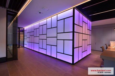 Mur lumineux Barrisol