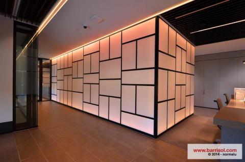 Mur lumineux Barrisol
