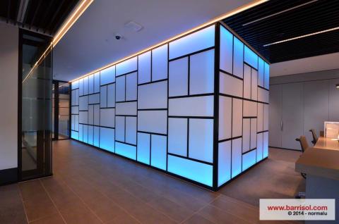 Mur lumineux Barrisol