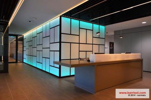 Mur lumineux Barrisol