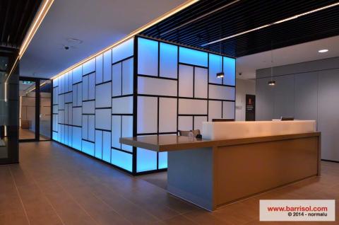 Mur lumineux Barrisol