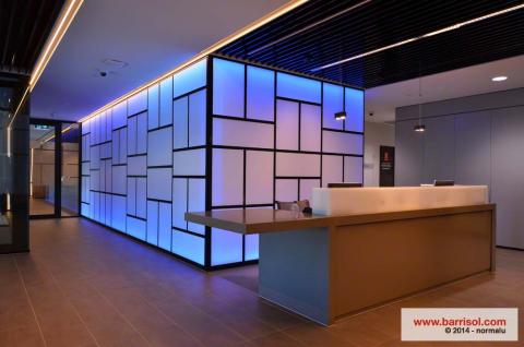 Mur lumineux Barrisol