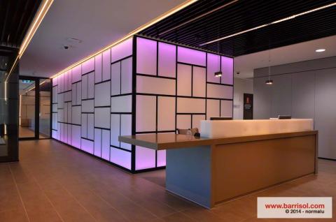 Mur lumineux Barrisol