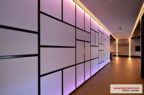 Mur lumineux Barrisol